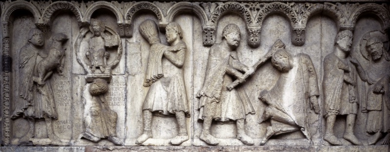 Stories from Genesis: the sacrifices of Cain and Abel, the killing of Abel, the encounter between God and Cain